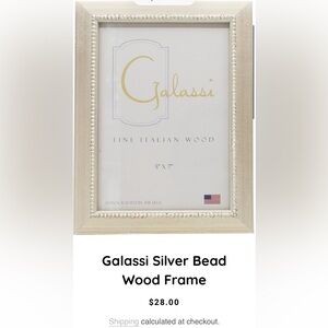 Galassi Silver Wood Picture Frame